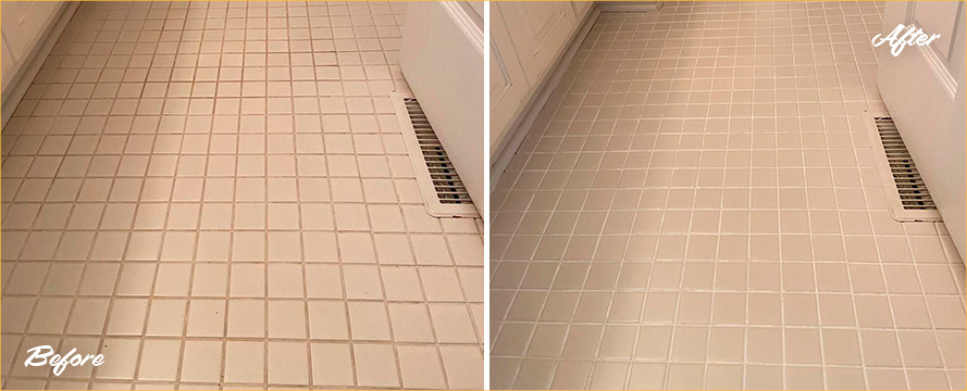 Bathroom Restored by Our Professional Tile and Grout Cleaners in Elberton, GA